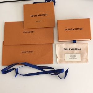 Louis Vuitton key holder packaging.